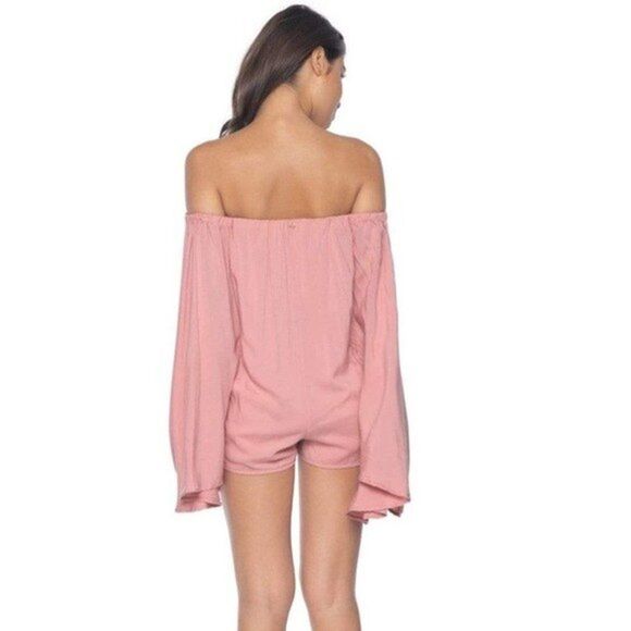 PilyQ Womens Dusty Rose Andi Romper Womens Size M/L - Picture 2 of 9